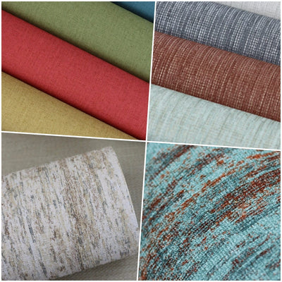 Wallpapers with textile patterns and textures - in a variety of colours
