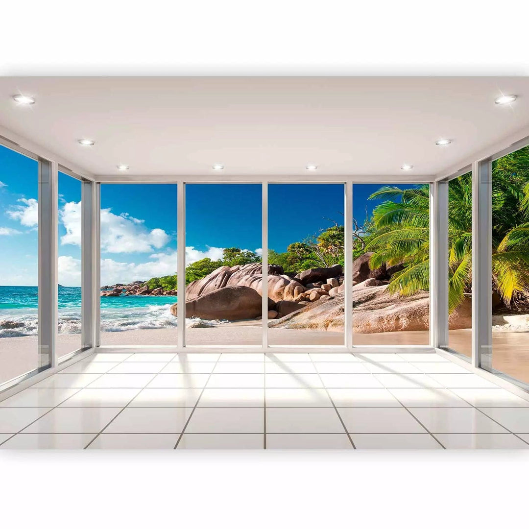 3D fototapetes ar skatu uz jūru