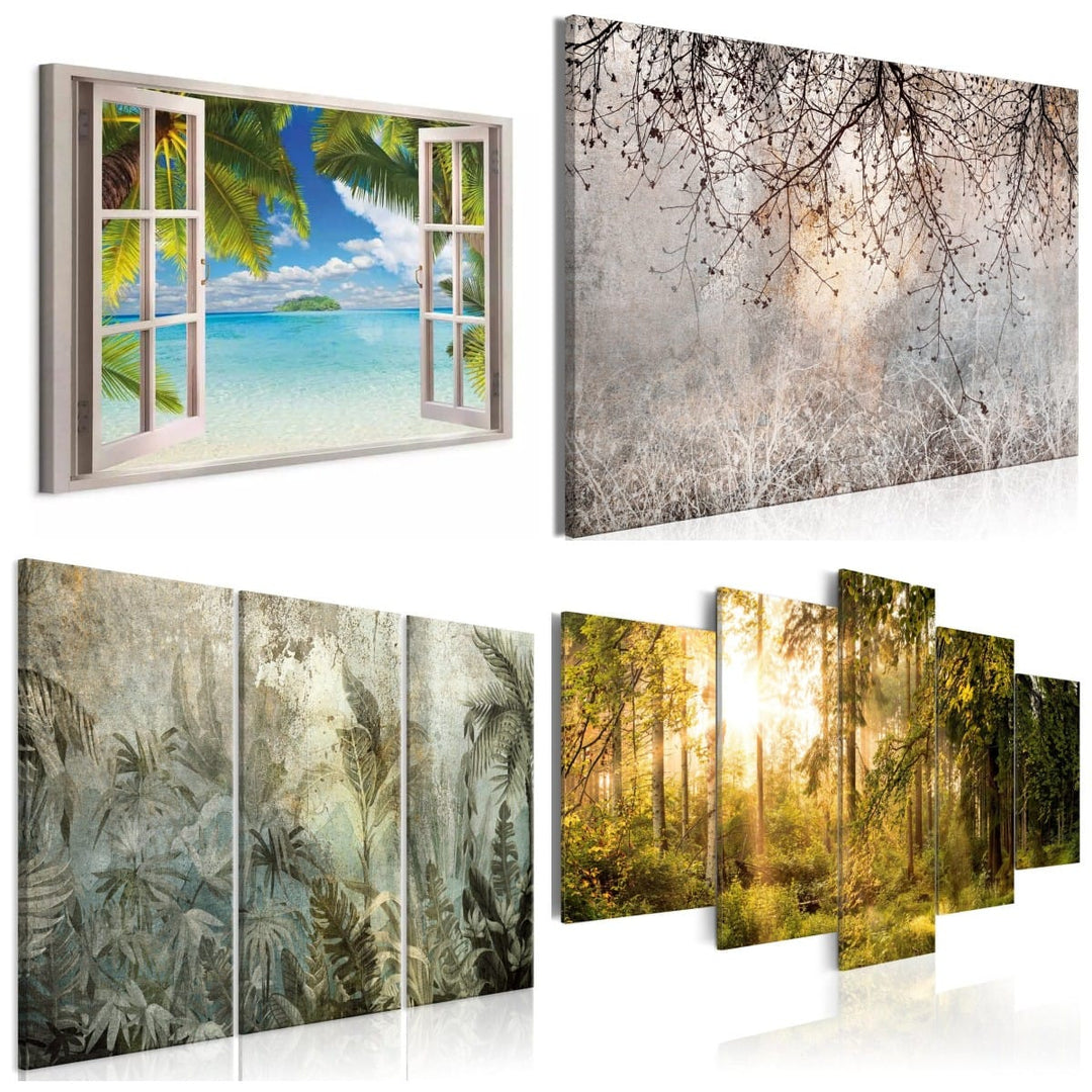 Gleznas ar dabas skatu - dažādi izmēri un krāsas