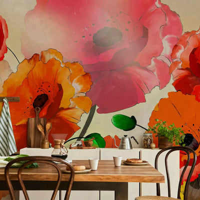 Wall Murals 60382 red poppones