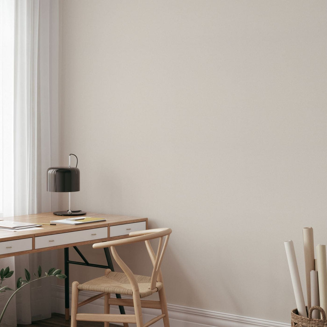 1.06x10m, Plain wallpapers with matt texture, cream - 1414043