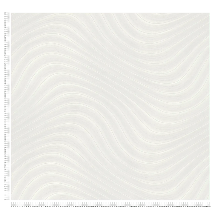 1,06x10m, Tapetes ar lielo viļņotu rakstu pelēkos toņos - 399956 AS Creation
