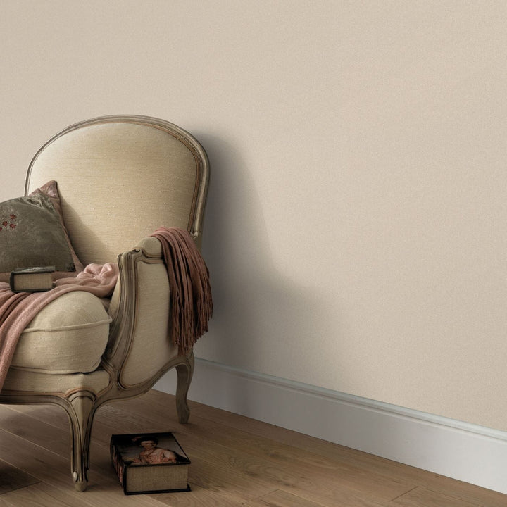1.06x10m, Plain wallpapers with matt texture, cream - 1414043