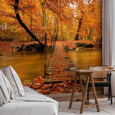 Wall Murals with autumn view - Autumn Bridge, 59839