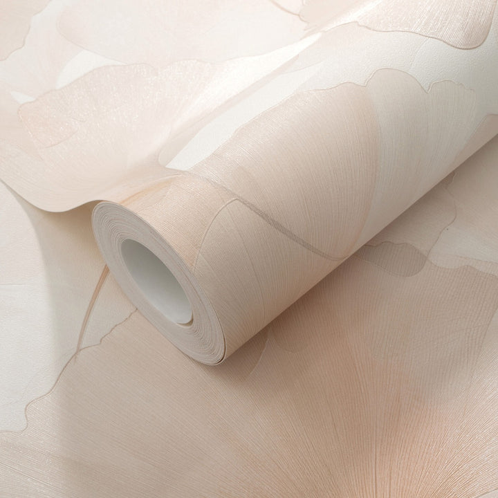 Tapetai su smulkiais ginkmedžio lapais, ERISMANN, rožinė - 3774735