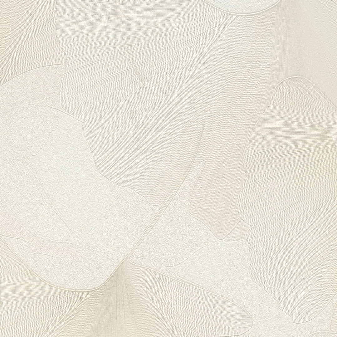 Tapetai su smulkiais ginkmedžio lapais, ERISMANN, kreminiai - 3774746