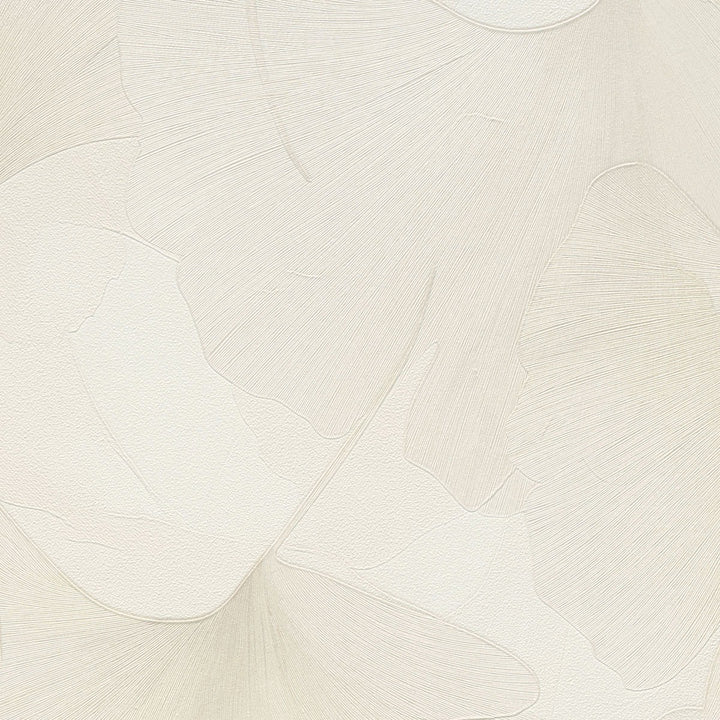 Tapetai su smulkiais ginkmedžio lapais, ERISMANN, kreminiai - 3774746