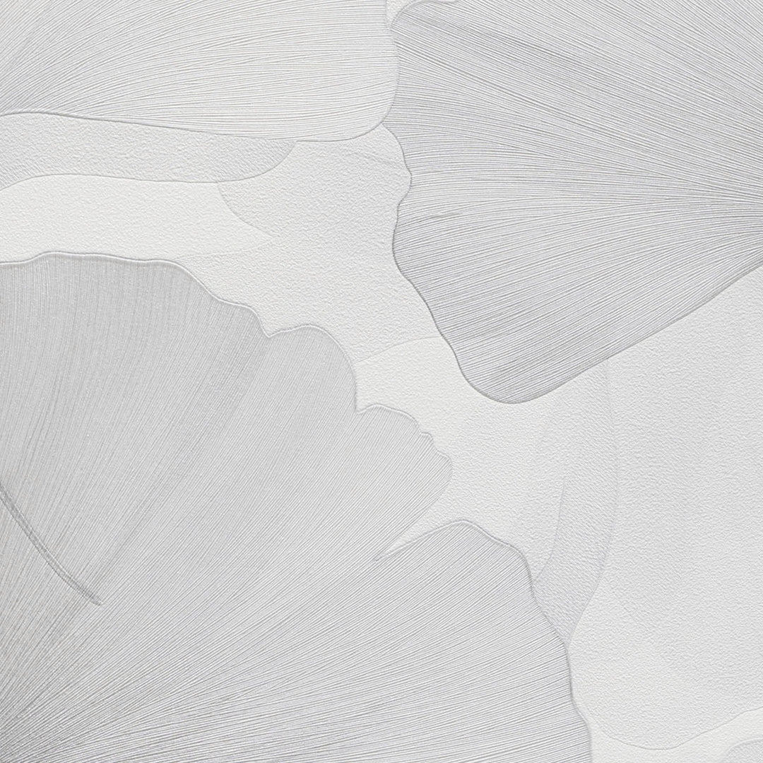 Tapetai su smulkiais ginkmedžio lapais, ERISMANN, šviesiai pilka - 3774767