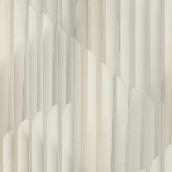 Tapetai su dryžuotu grafiniu raštu, ERISMANN, šviesiai pilka/kreminė - 3775133