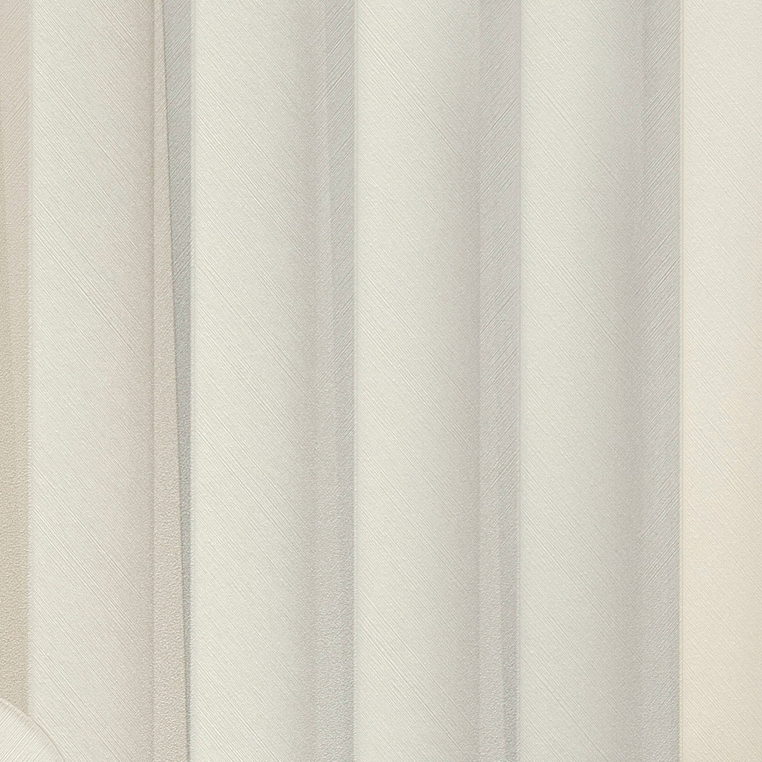 Tapetai su dryžuotu grafiniu raštu, ERISMANN, šviesiai pilka/kreminė - 3775133