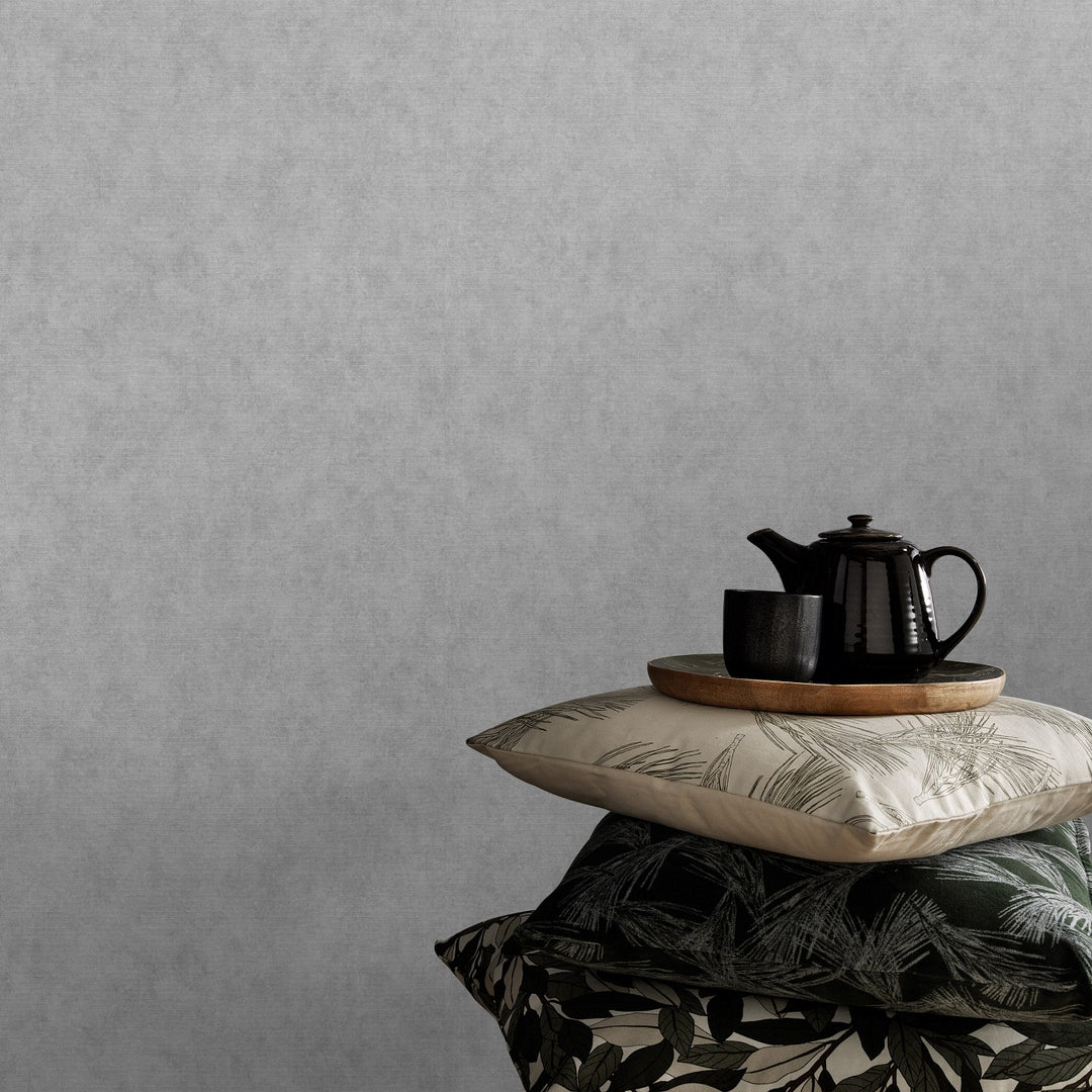 Vienspalviai tapetai ERISMANN su elegantišku blizgesiu, tamsiai pilkos spalvos - 3775416