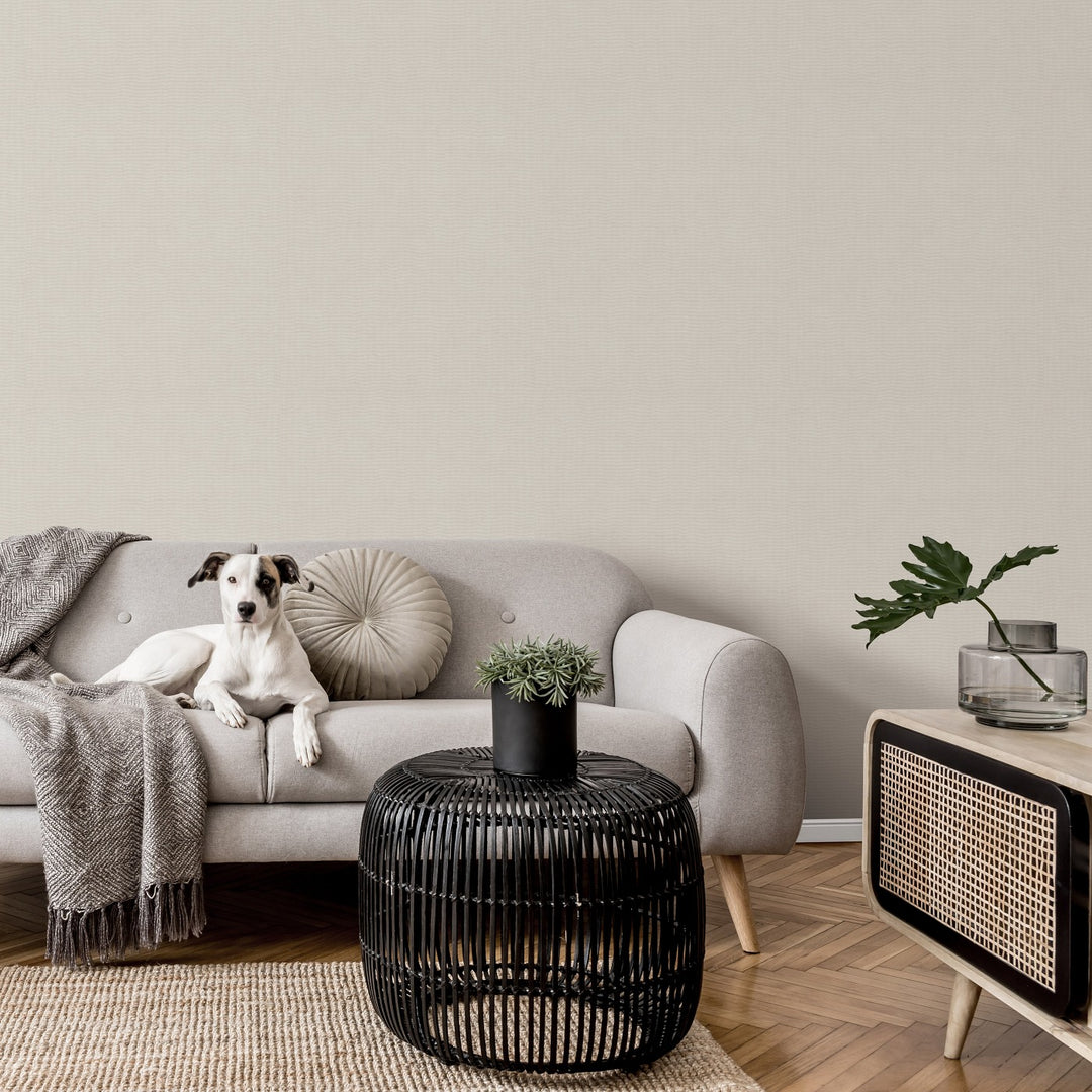 Vienspalviai tapetai ERISMANN su elegantišku blizgesiu, kreminės spalvos - 3775422