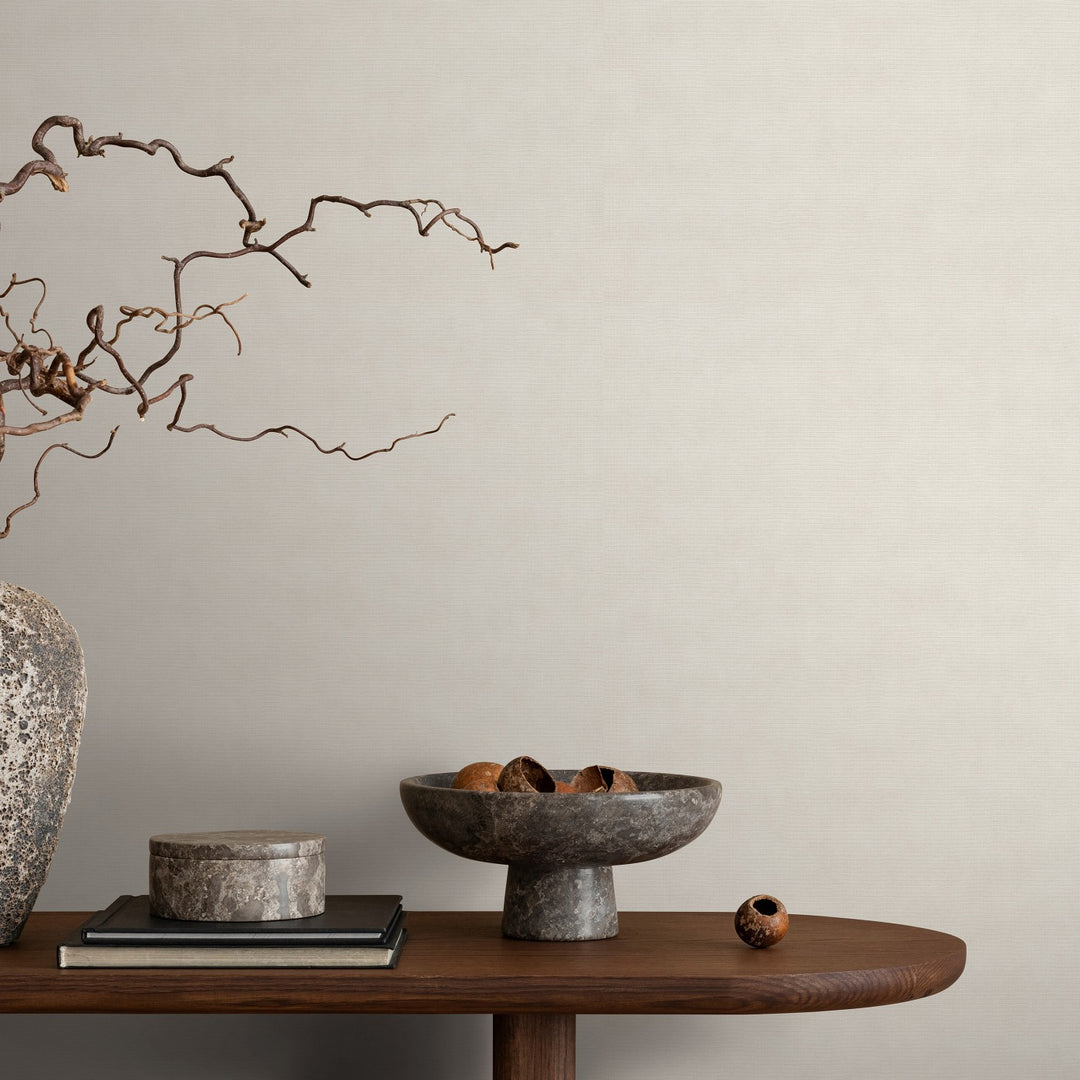 Vienspalviai tapetai ERISMANN su elegantišku blizgesiu, kreminės spalvos - 3775422