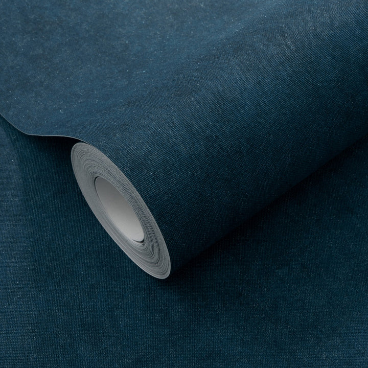 Vienspalviai tapetai ERISMANN su elegantišku blizgesiu, tamsiai mėlyna - 3775427