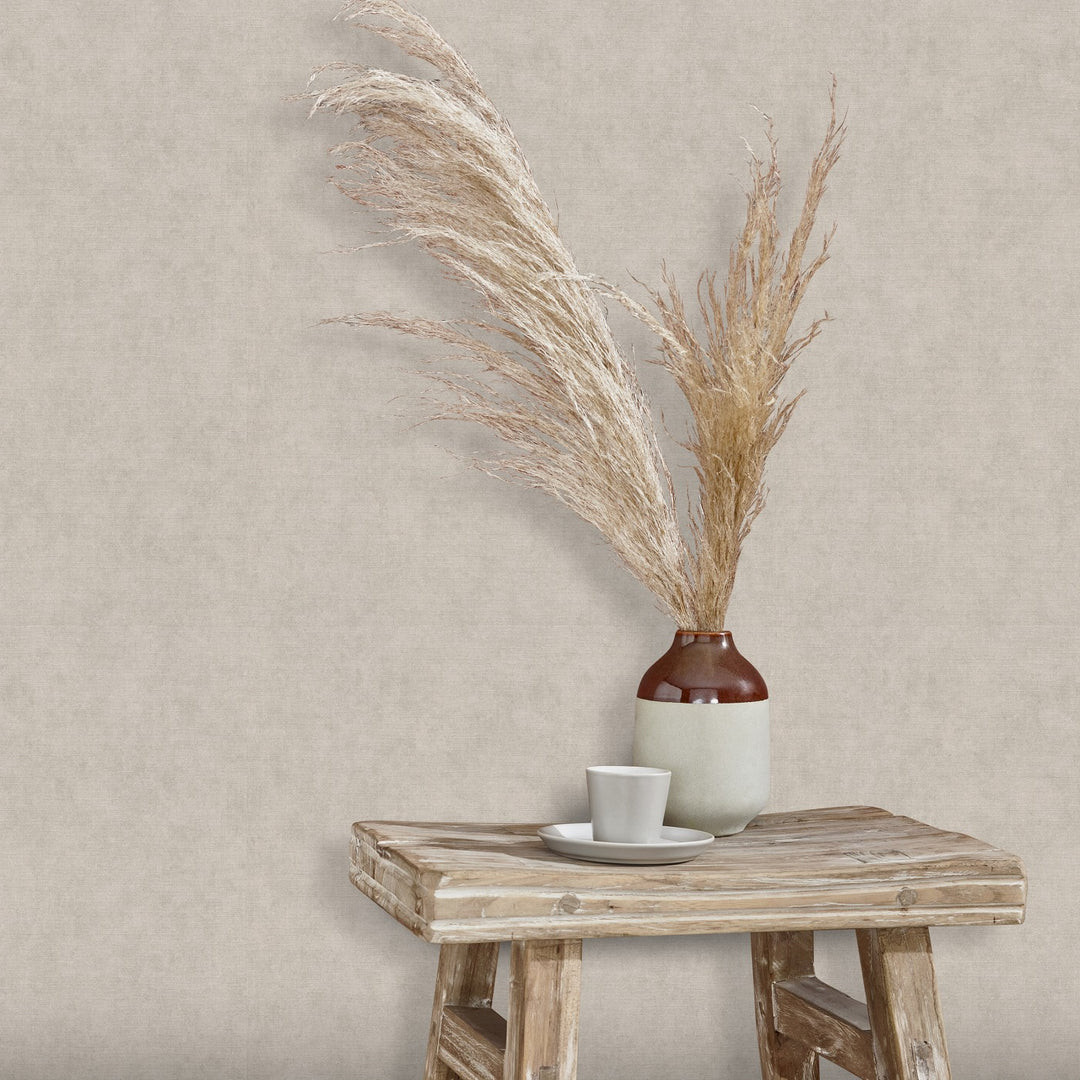 Vienspalviai tapetai ERISMANN su elegantišku blizgesiu, šviesiai rudos spalvos - 3775452