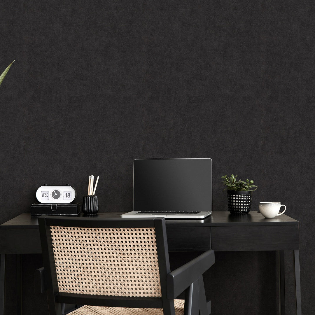 Vienspalviai tapetai ERISMANN su elegantišku blizgesiu, tamsus - 3775463