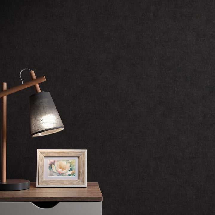 Vienspalviai tapetai ERISMANN su elegantišku blizgesiu, tamsus - 3775463