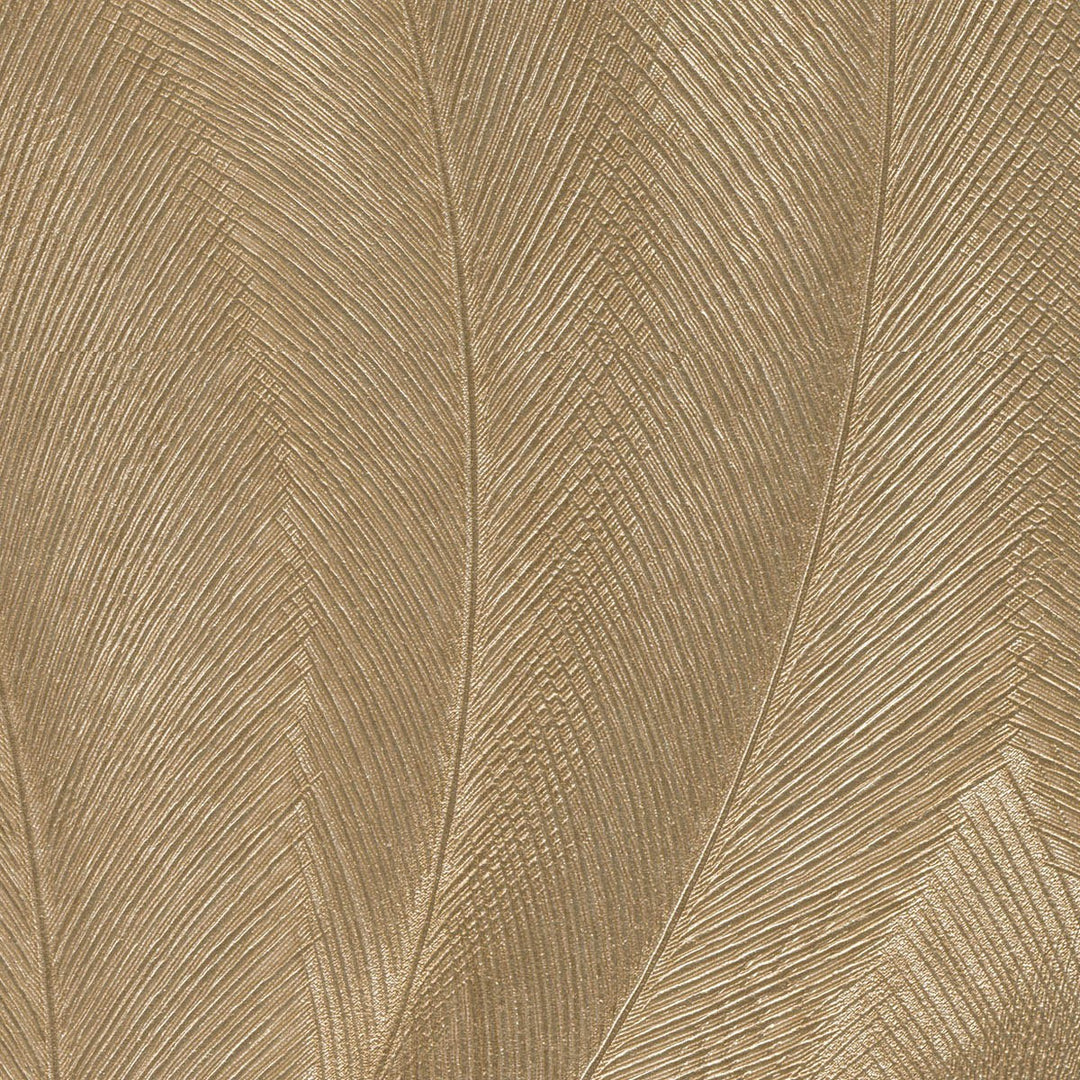 Tapetai su elegantiškais ir šiek tiek blizgiais lapais, aukso spalvos - 3776116