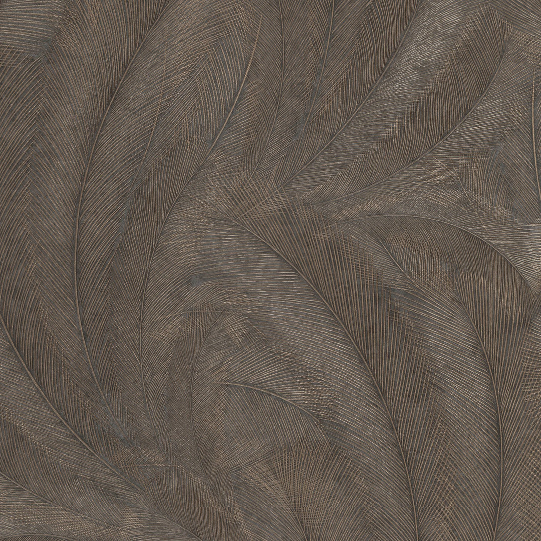 Tapetai su elegantiškais ir šiek tiek blizgančiais lapais, rudi/auksiniai - 3776137