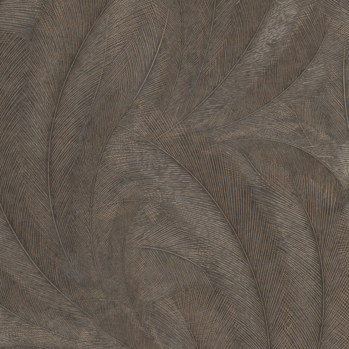 Tapetai su elegantiškais ir šiek tiek blizgančiais lapais, rudi/auksiniai - 3776137