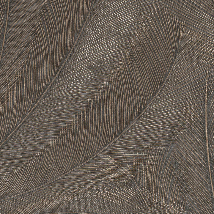 Tapetai su elegantiškais ir šiek tiek blizgančiais lapais, rudi/auksiniai - 3776137