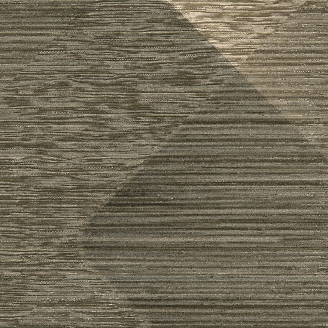 Tapetai su blizgučiais ir smulkiomis linijomis, rudi/auksiniai - 3776553