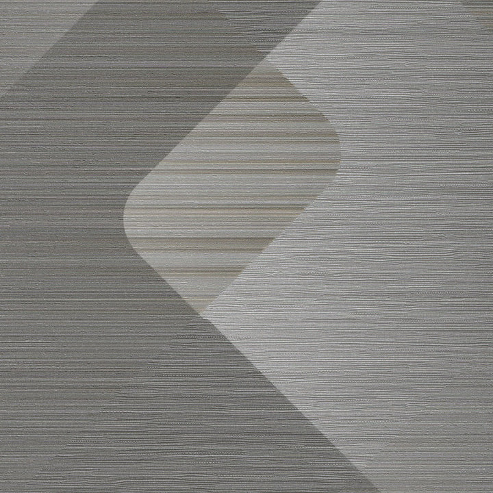 Tapetes ar mirdzošiem efektiem un smalkām līnijām, tumši pelēkā - 3776613