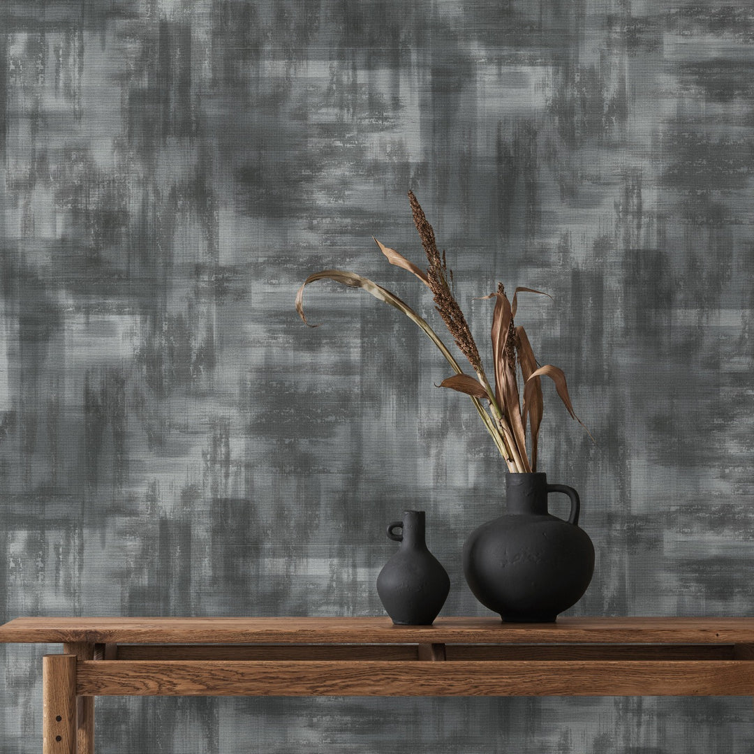 Tapetes minimālistiskā stilā ar smalku spīduma efektu, sudrabā krāsā - 3776735