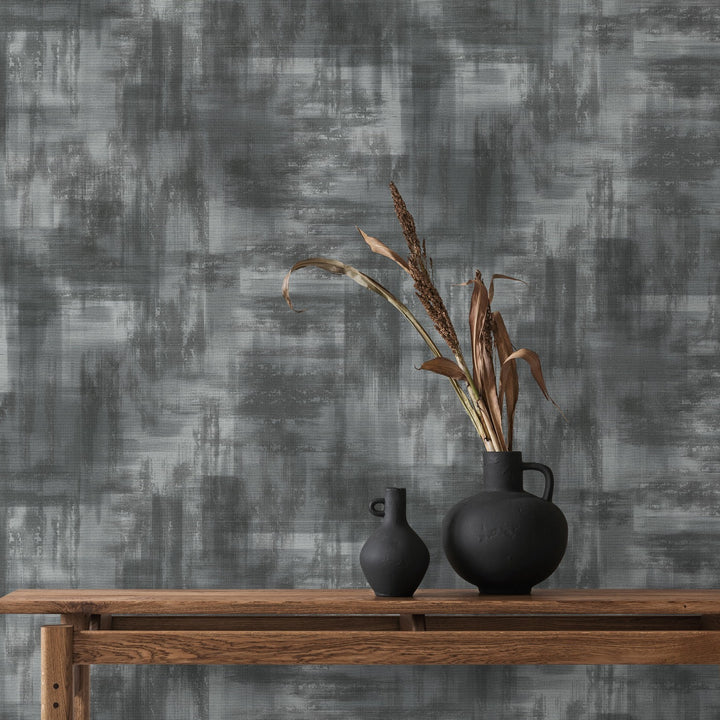 Tapetes minimālistiskā stilā ar smalku spīduma efektu, sudrabā krāsā - 3776735