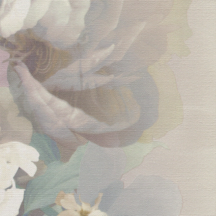 Romantiški tapetai su subtiliomis gėlių formomis, rožinės/žalios/violetinės spalvos - 4005255