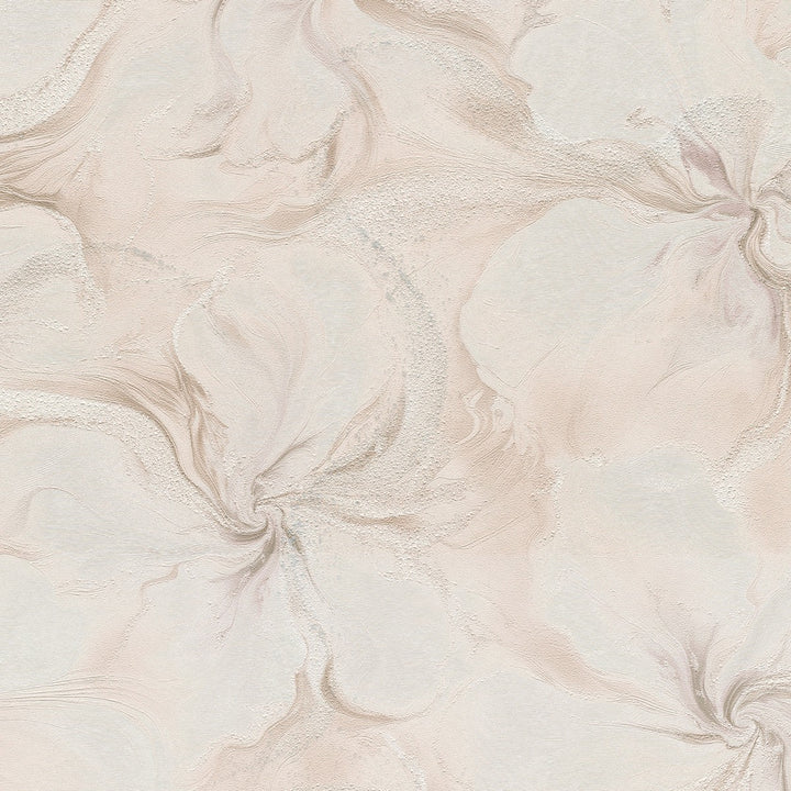 Tapetai su organiniais marmuro sūkuriais ir blizgesio efektu, rožiniai - 4005415