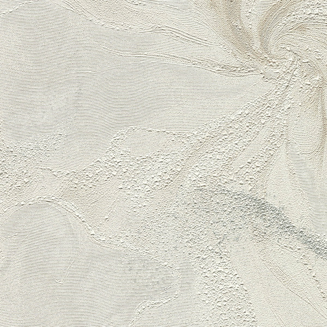 Tapetti orgaanisilla marmoripyörteillä ja kiiltävällä efektillä, kerma - 4005426