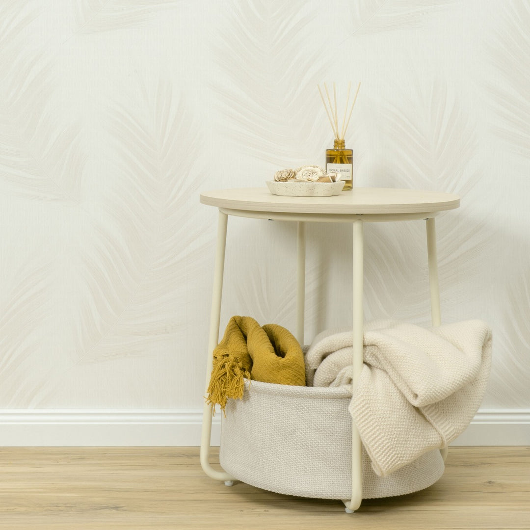 Tapetai su dideliais lapais, ERISMANN, kreminis - 4005722