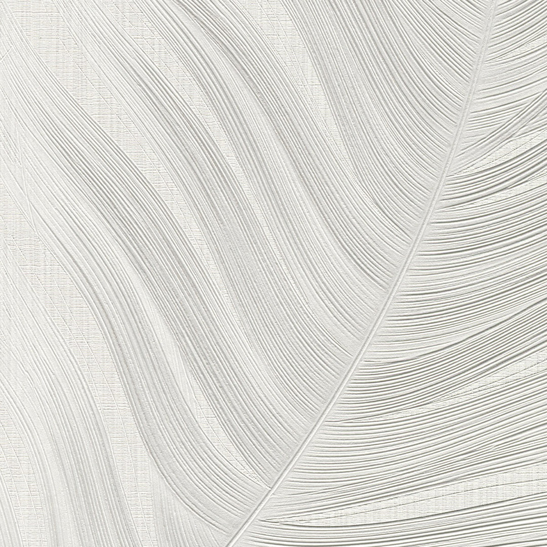 Tapetti suurilla lehdillä, ERISMANN, vaaleanharmaa - 4005757