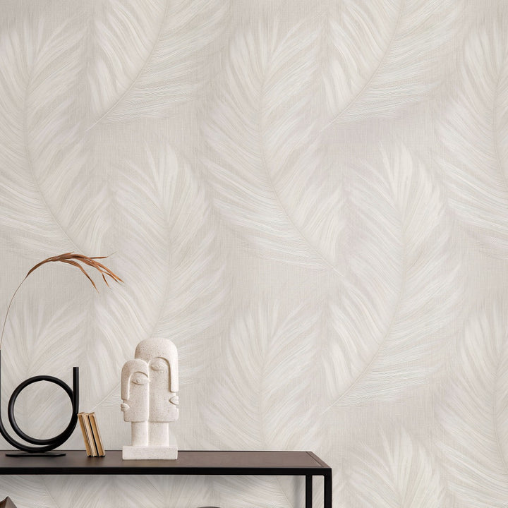 Tapetti suurilla lehdillä, ERISMANN, taupe - 4005765