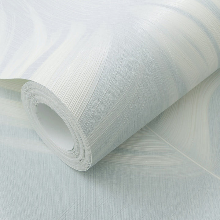 Tapetti suurilla lehdillä, ERISMANN, vaaleansininen ja valkoinen - 4005773