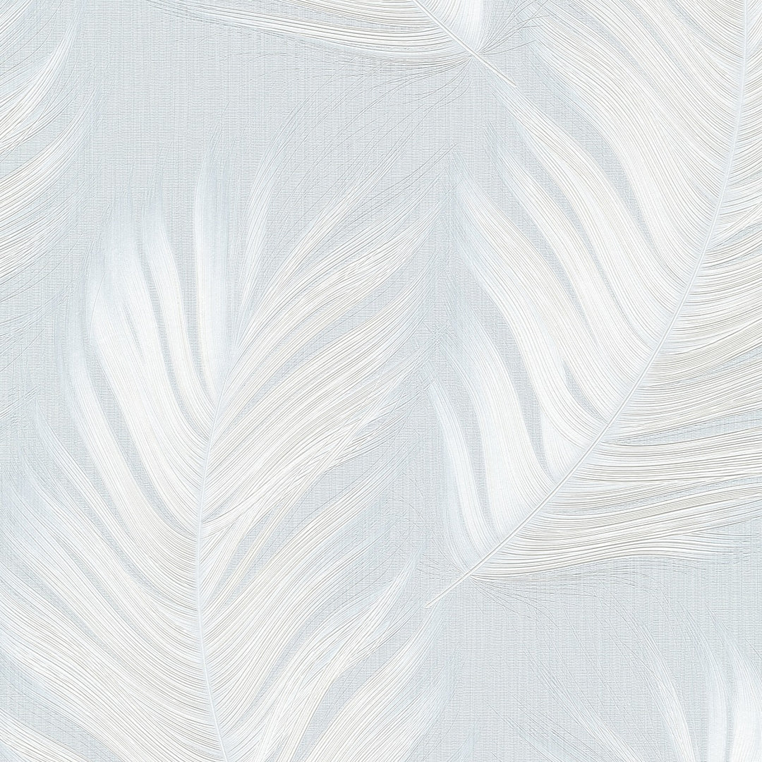 Tapetti suurilla lehdillä, ERISMANN, vaaleansininen ja valkoinen - 4005773