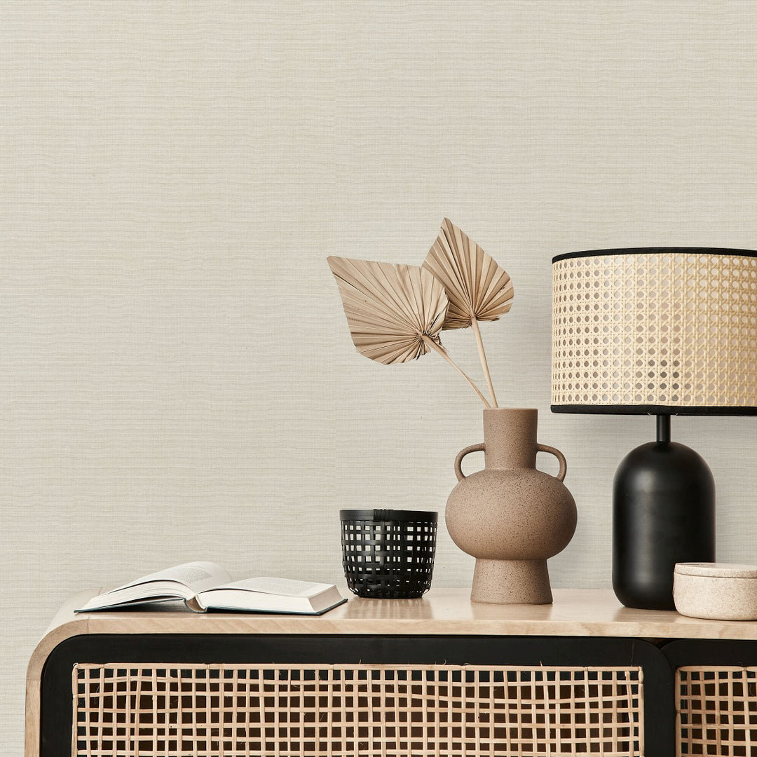 Vienspalviai tapetai ERISMANN su elegantišku blizgiu smėlio spalvos - 4012316