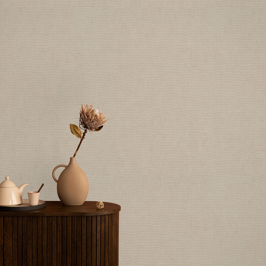 Yksivärinen tapetti ERISMANN tyylikäs kiilto vaaleanruskeissa sävyissä - 4012321