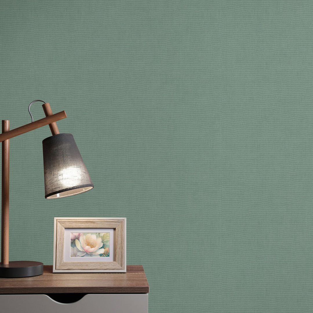 Yksivärinen tapetti ERISMANN tyylikäs kiiltävä tummanvihreä - 4012336