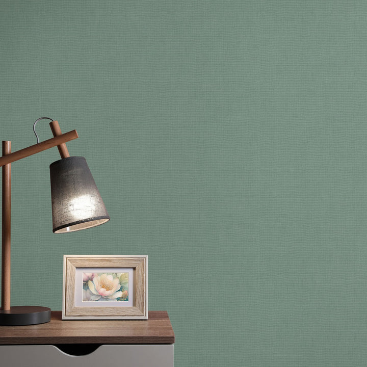 Yksivärinen tapetti ERISMANN tyylikäs kiiltävä tummanvihreä - 4012336