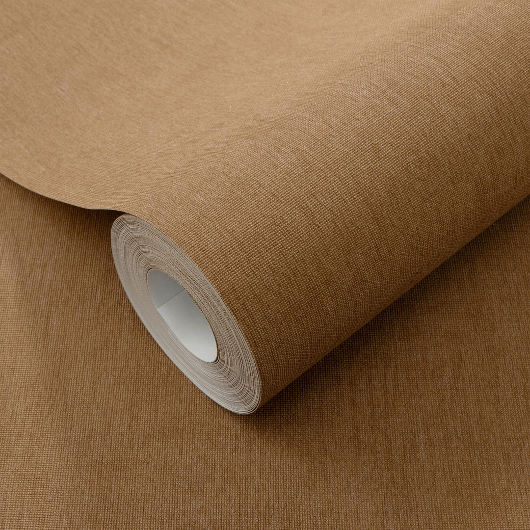 Yksivärinen tapetti ERISMANN elegantti kiilto hunajan/ruskean sävyissä - 4012340