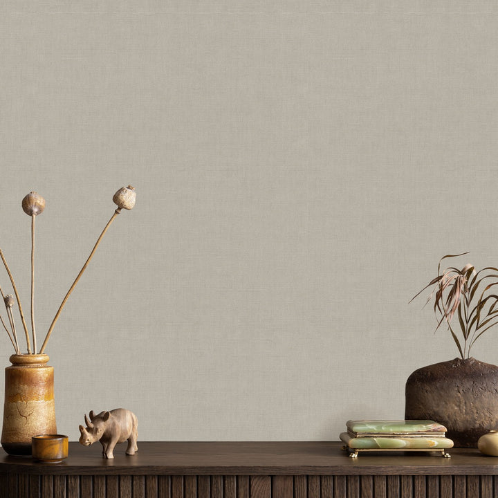 Vienspalviai tapetai ERISMANN elegantiško blizgesio šviesiai rudų atspalvių - 4012362