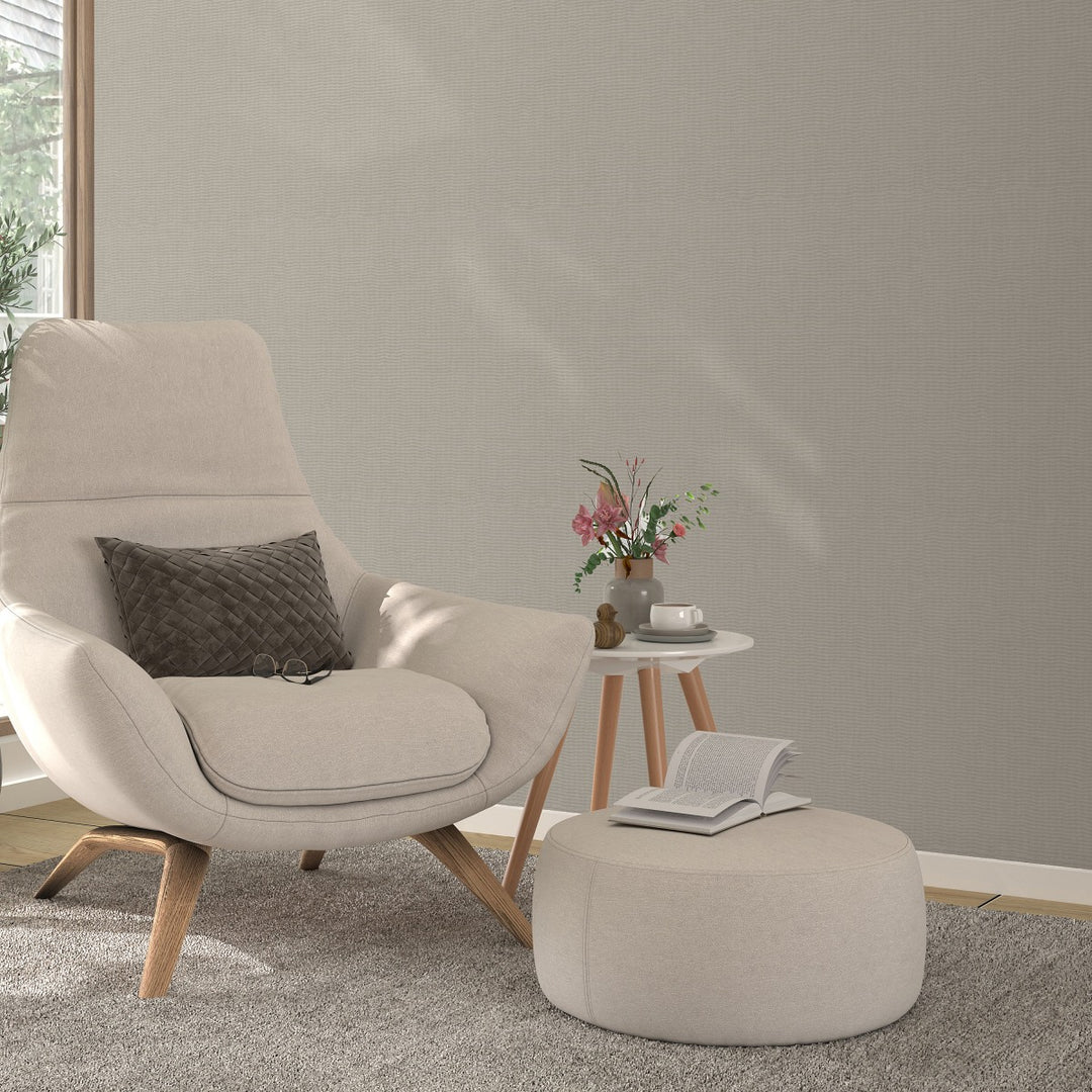 Vienspalviai tapetai ERISMANN elegantiško blizgesio šviesiai rudų atspalvių - 4012362