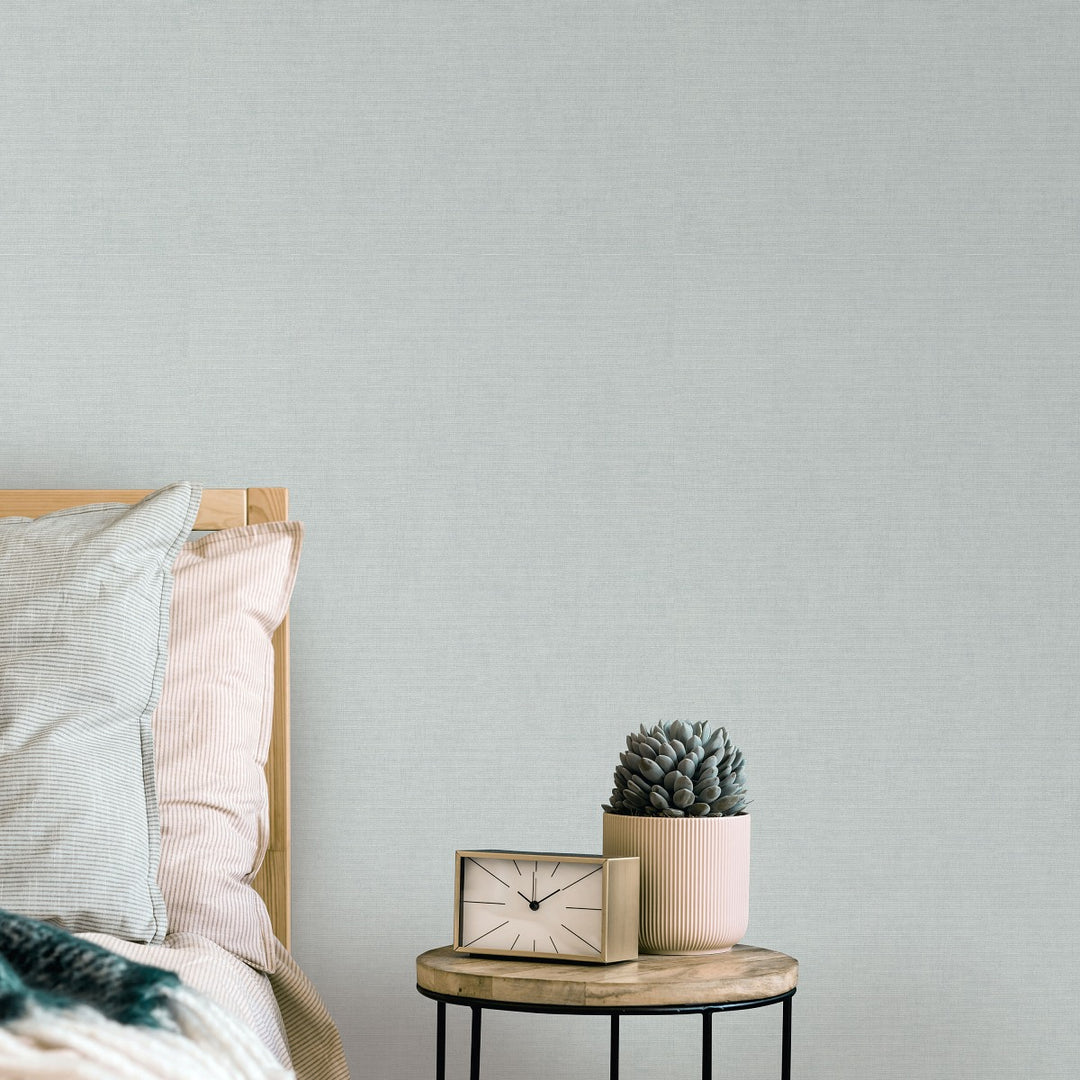 Vienspalviai tapetai ERISMANN su elegantišku blizgesiu, šviesiai mėlynos spalvos - 4012367