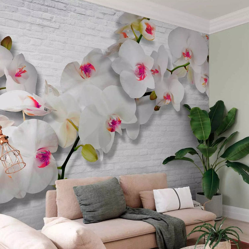 Wall Murals 61839 wall with orchids