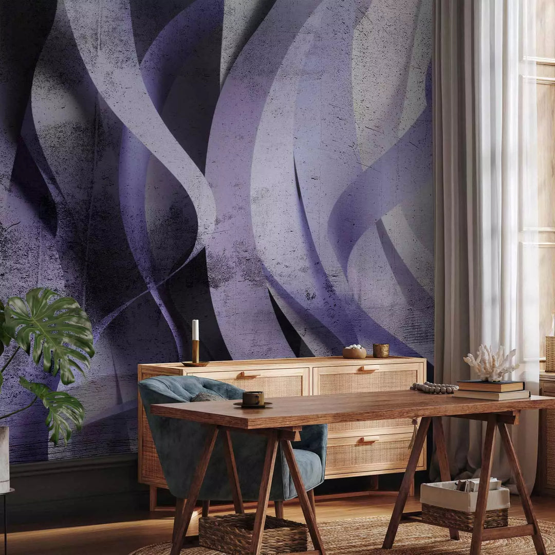 Fototapetes - Kompozīcija ar abstrakciju, kurā attēloti viļņi, 138848