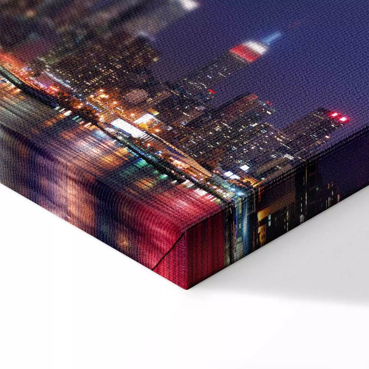 Kanva ar lielpilsētu naktī - Nakts dzīve Ņujorkā, 149076