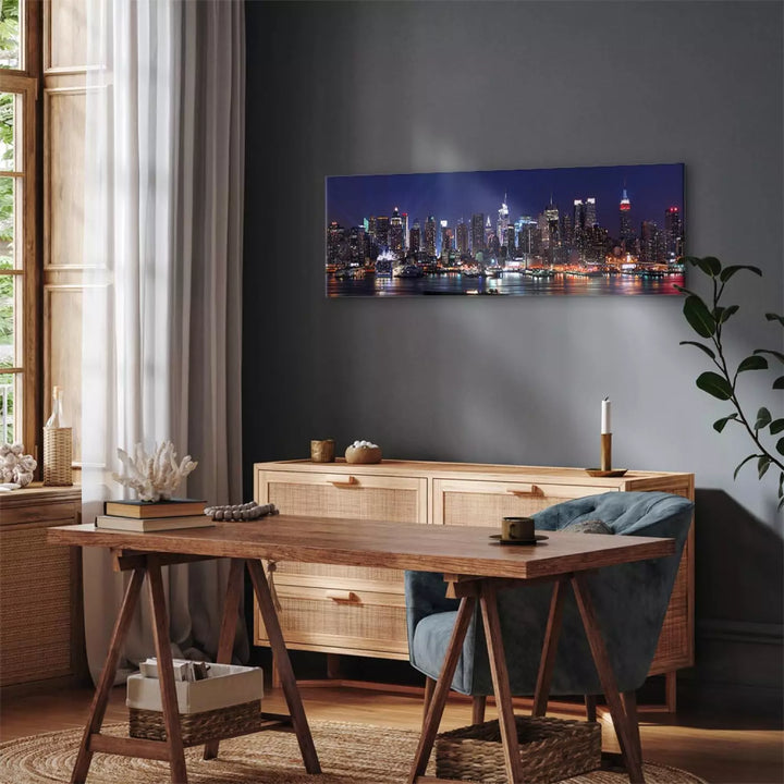 Kanva ar lielpilsētu naktī - Nakts dzīve Ņujorkā, 149076