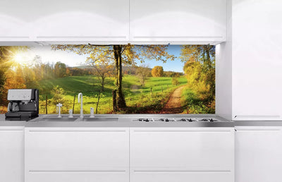 180x60 cm Fototapetes virtuvei, pašlīmējošas plēve ar lamināciju - Pļava Art4home
